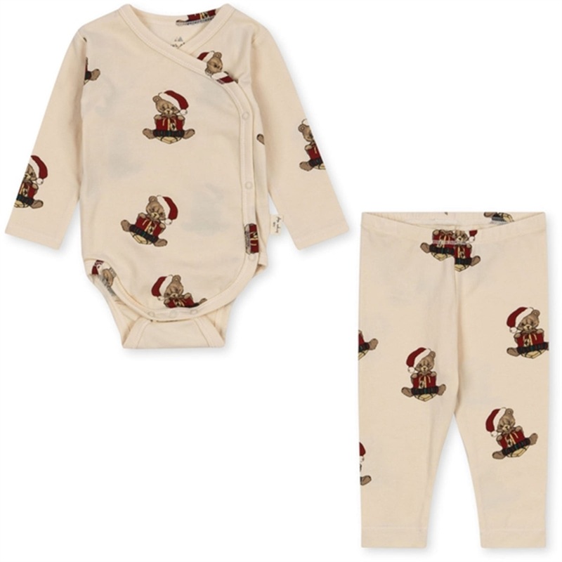 Konges Sljd Christmas Teddy Basic Newborn Set