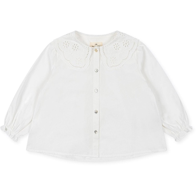 Konges Sljd Optic White Rilo Collar Shirt