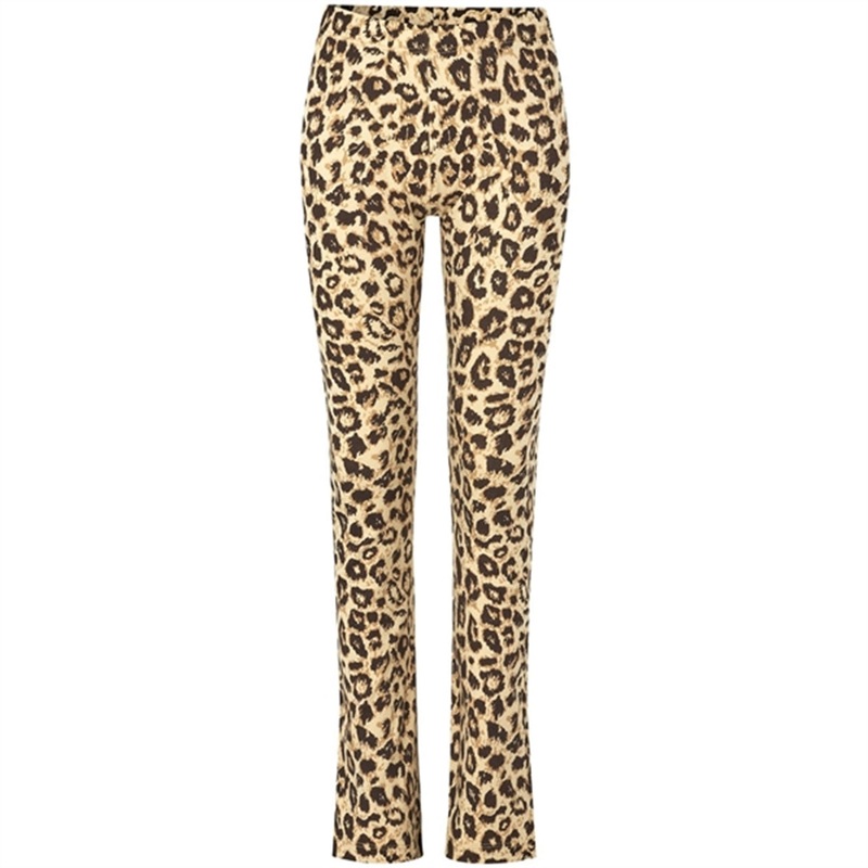 Mads Nrgaard Organic Lonina Pants Leo Aop\/Black Coffee
