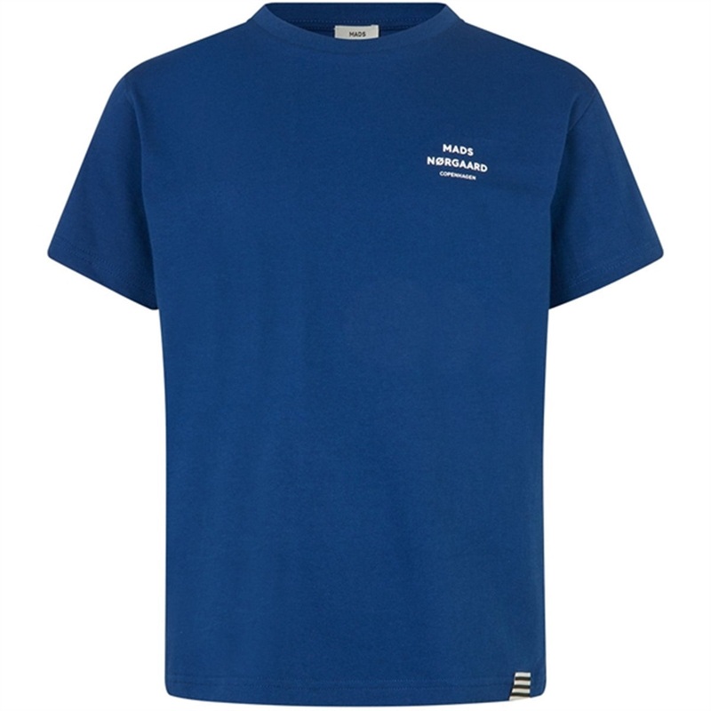 Mads Nrgaard Printed T-Shirts Thorlino T-Shirts Estate Blue