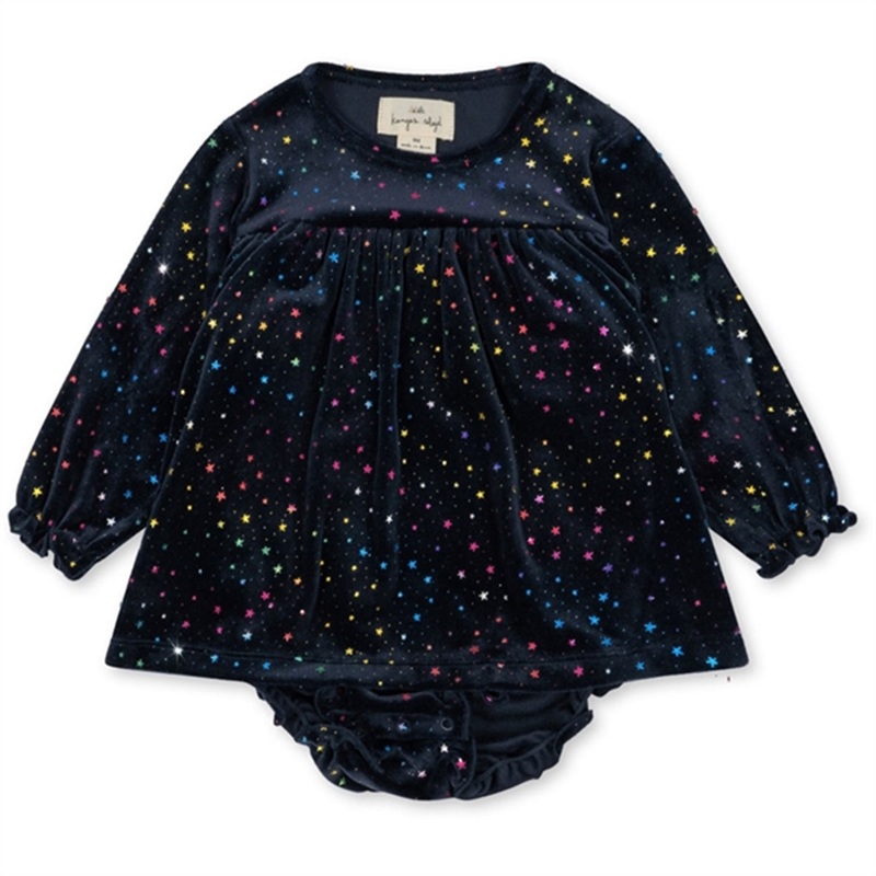 Konges Sljd Etoile Multi Sparkle Jingle Glitter Romper Dress