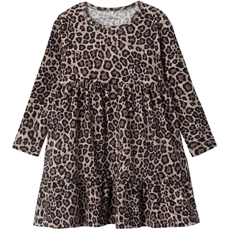 Name it Oxford Tan Sys Dress|86|92|98|104|110