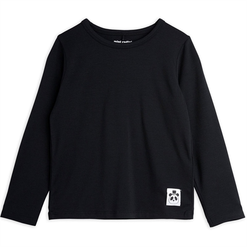 Mini Rodini Black Basic LS Tee Tencel