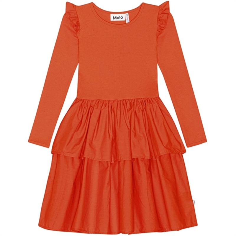 Molo Red Clay Cathi Dress|2-3 y|3-4 y|5-6 y|7-8 y|9-10 y|11-12 y