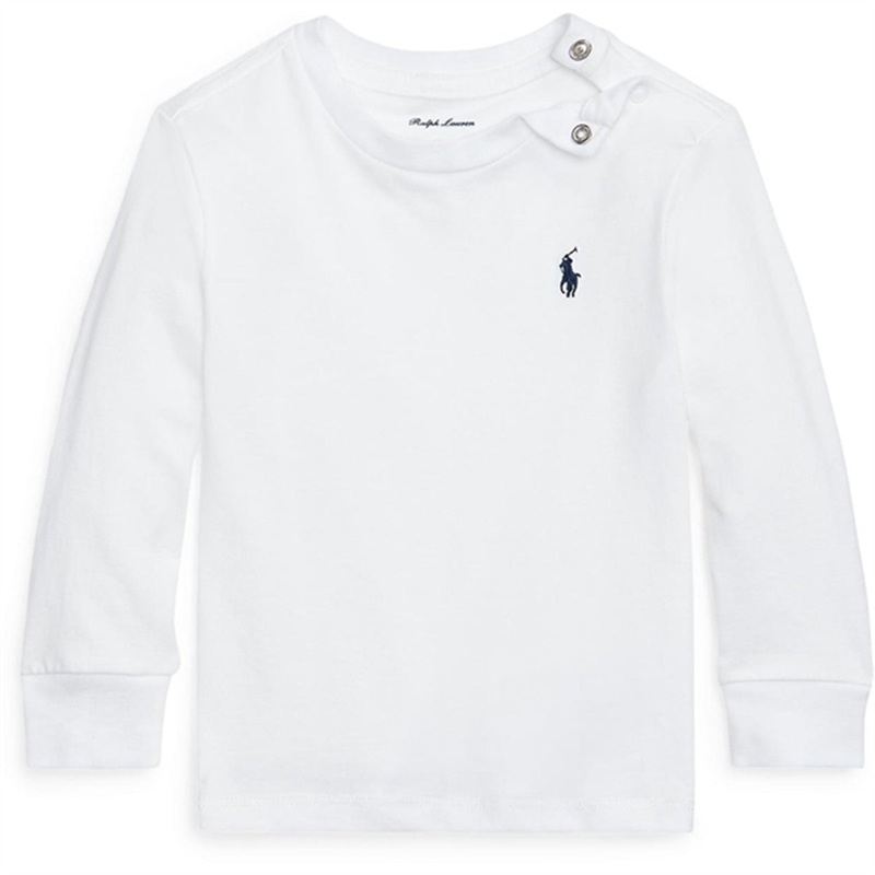 Ralph Lauren Baby Knit Blouse W. Button White