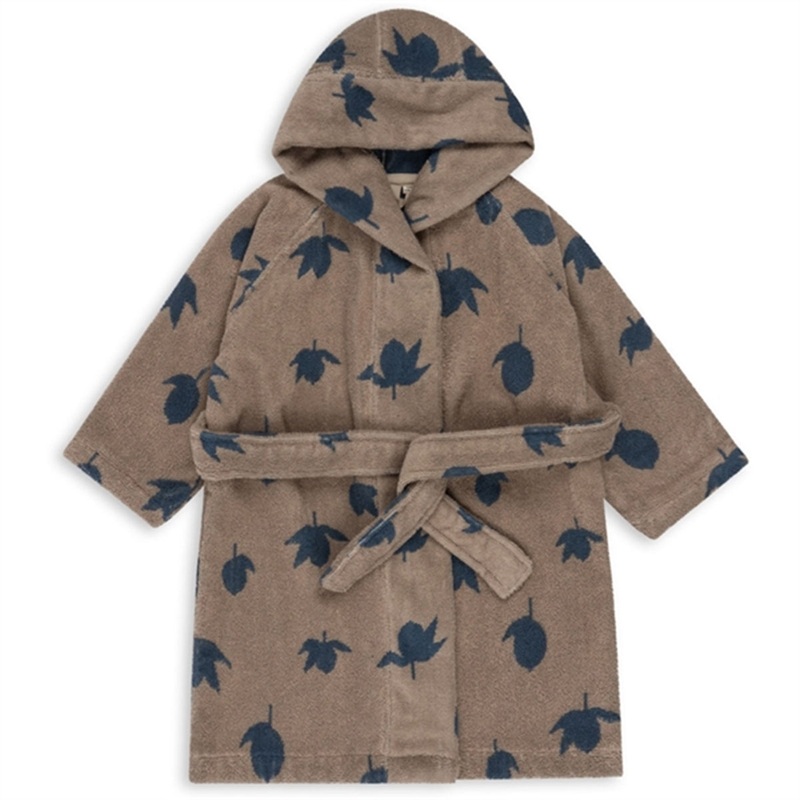 Konges Sljd Terry Bathrobe Jacquard Lemon
