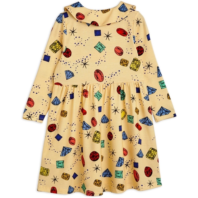 Mini Rodini Jewels Aop Dress Yellow