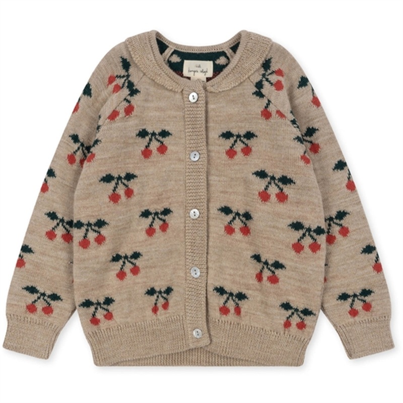 Konges Sljd Cherry Belou Cherry Knit Cardigan