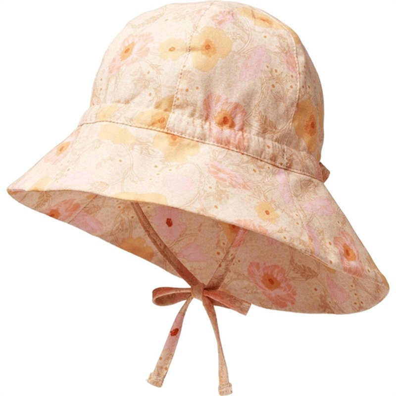 Wheat Alabaster Flower Bobbles Sun Hat Chlo