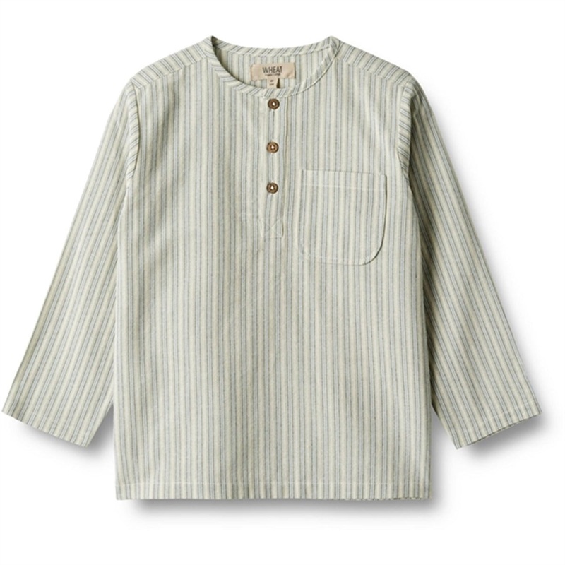 Wheat Aquablue Stripe Shirt Bjrk