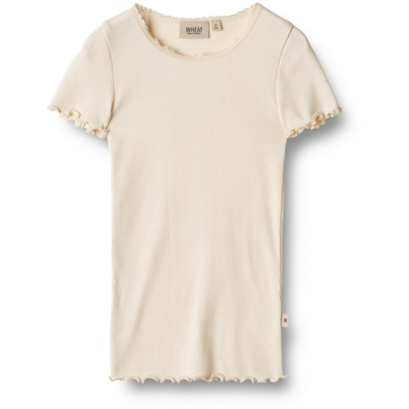 Wheat Cream Rib T-shirt Katie|3 y|4 y|5 y|6 y|7 y|8 y|10 y