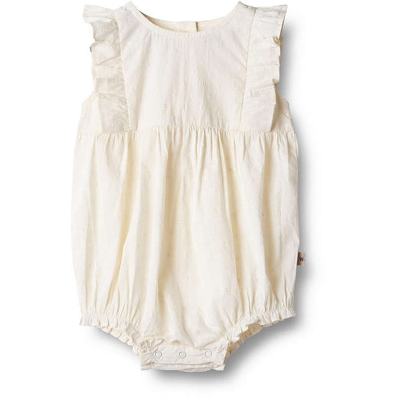 Wheat Cream Romper Emmaline|1 m|3 m|6 m|9 m|12 m|18 m|2 y