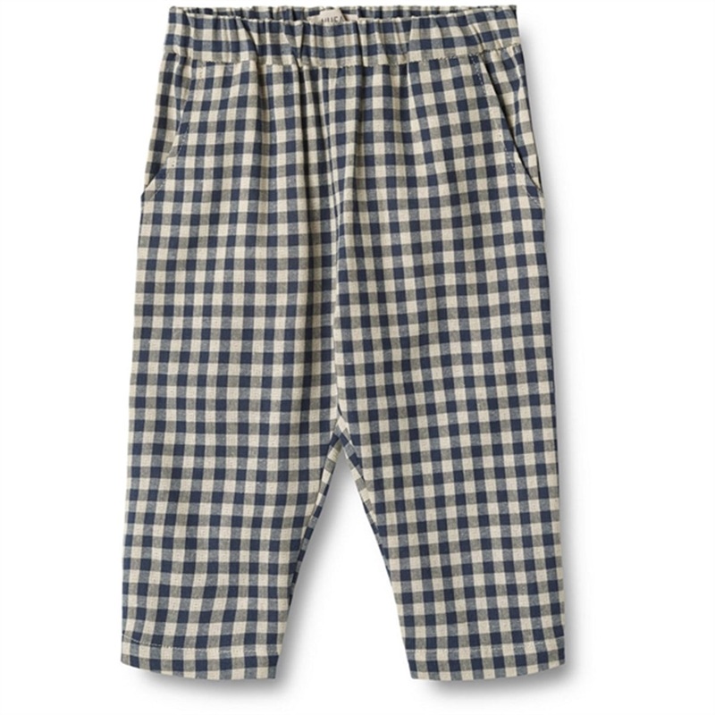 Wheat Blue Check Pants Andy|3 m|6 m|9 m|12 m|18 m|2 y