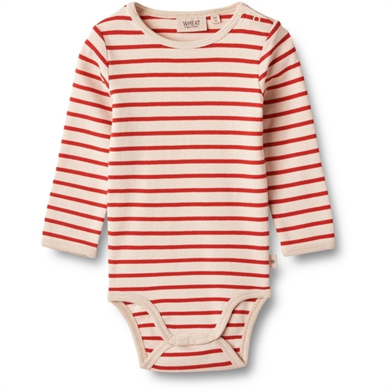 Wheat Red Stripe Body Berti|1 m|3 m|6 m|9 m|12 m|18 m|2 y