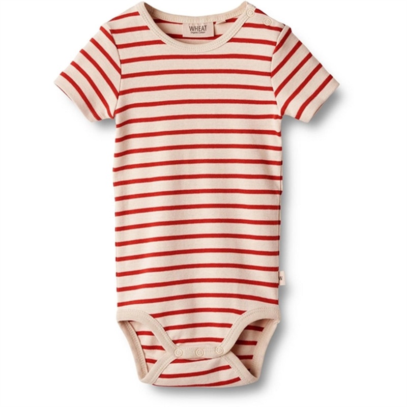 Wheat Red Stripe Body Edvald|1 m|3 m|6 m|9 m|12 m|18 m|2 y