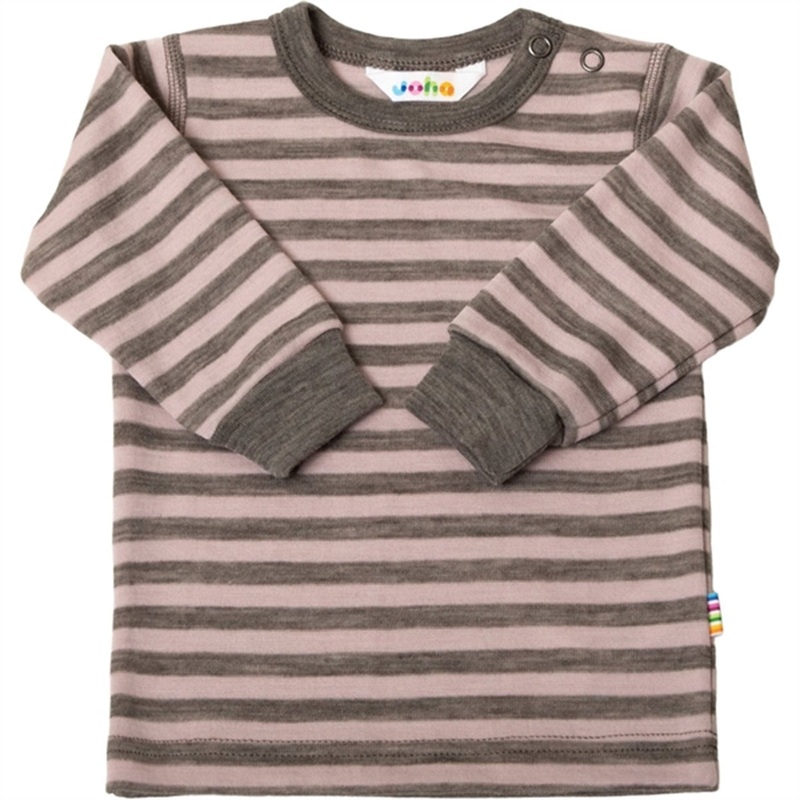Joha Wool Pink Stripe Blouse|70|80|90|100