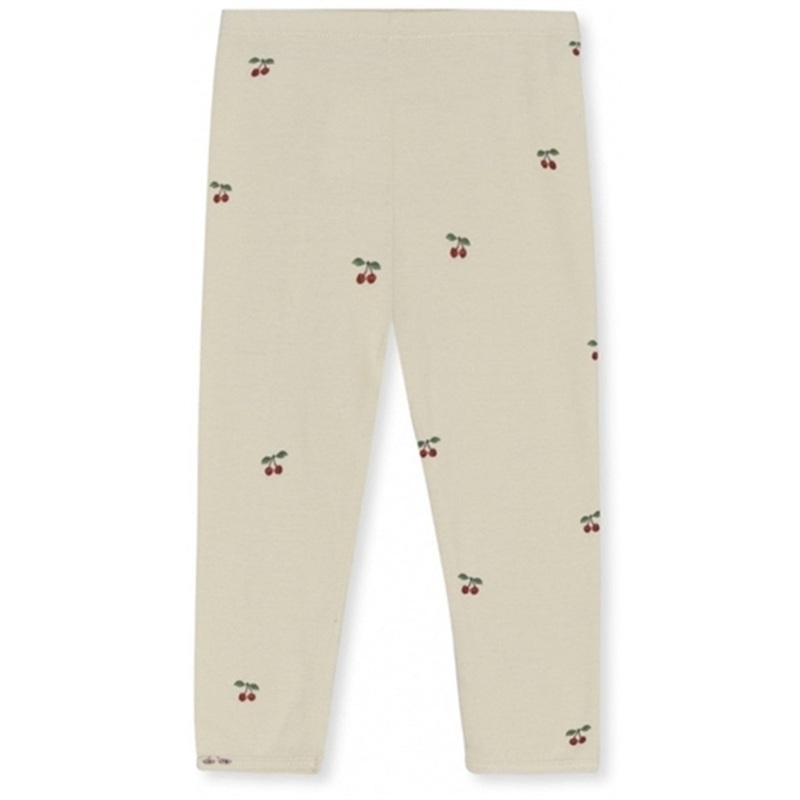 Konges Sljd Cherry Leggings|0-1 m|6 m|9 m|12 m|18 m|2 y|3 y