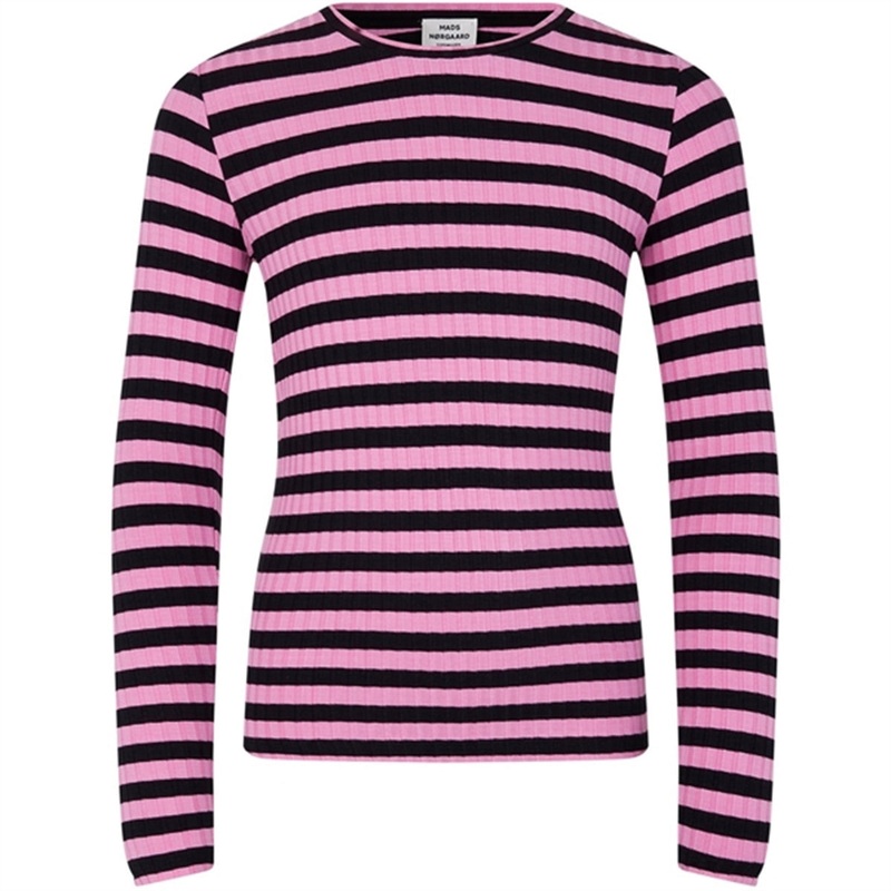 Mads Nrgaard 5x5 Classic Stripe Talika Blouse Stripe\/Begonia Pink