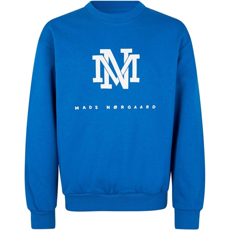 Mads Nrgaard Organic Sweat Sonar Sweatshirt Snorkel Blue