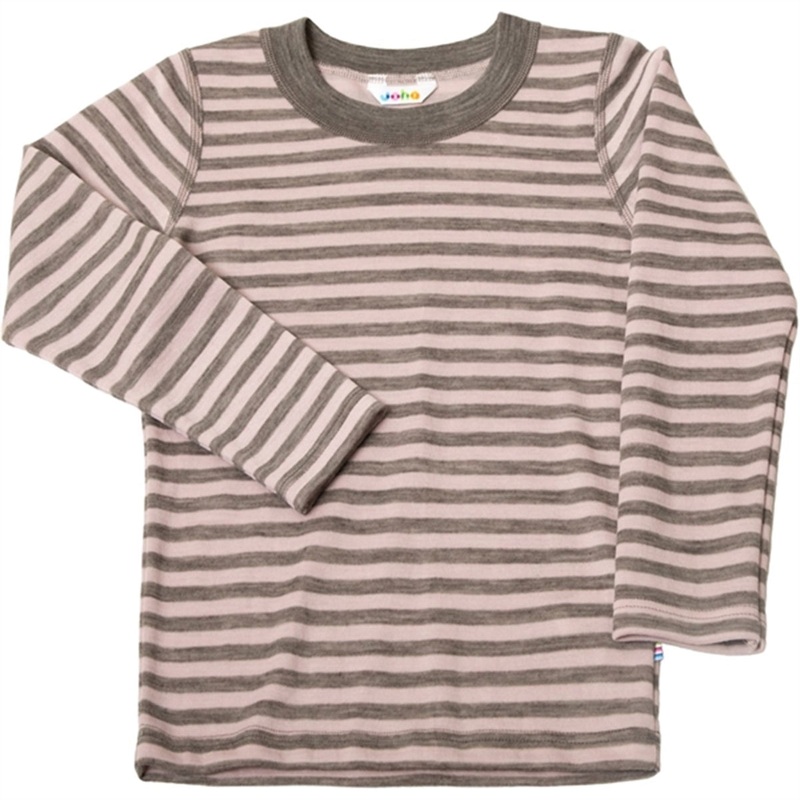 Joha Wool Pink Stripe Blouse|110|120|130|140