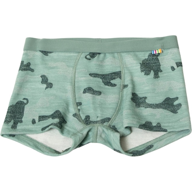 Joha Wool\/Cotton Green AOP Boxer shorts