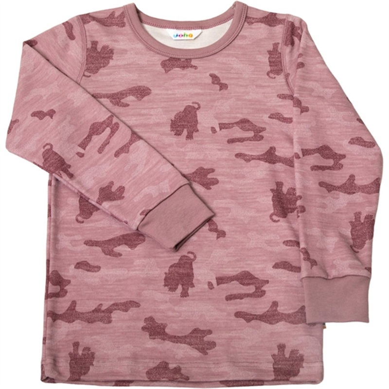 Joha Wool\/Cotton Rose AOP Blouse