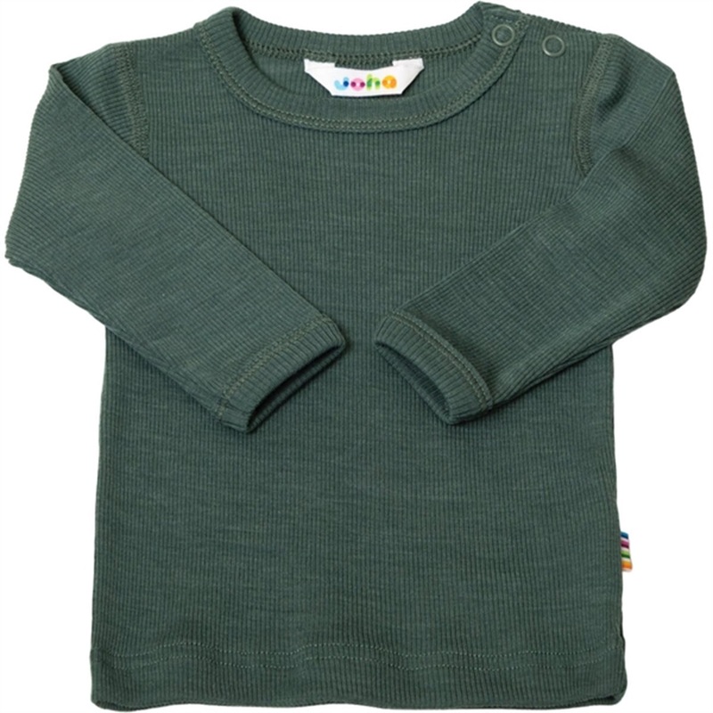 Joha Wool\/Silk Dark Green Blouse