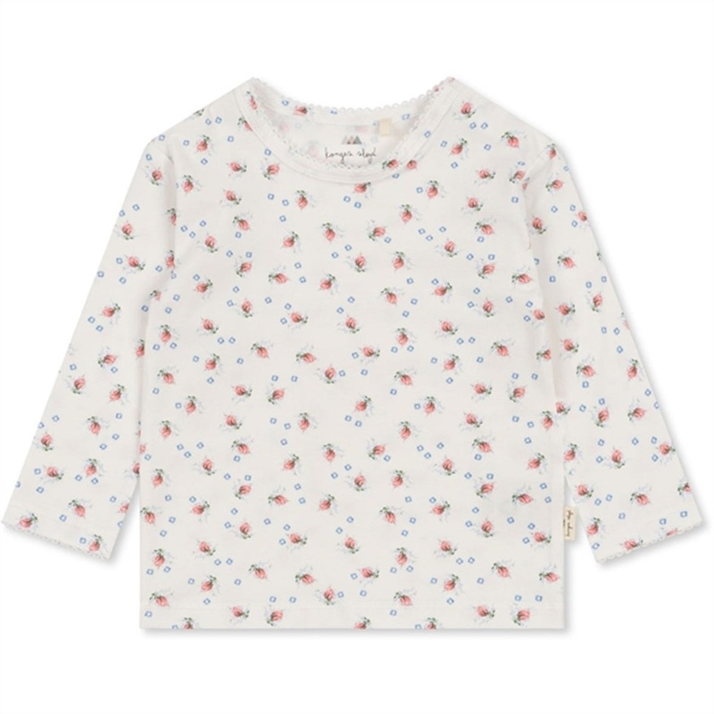 Konges Sljd Brise D t White Basic Blouse