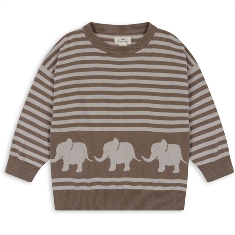 Konges Sljd Brown Melange Loui Knit Blouse