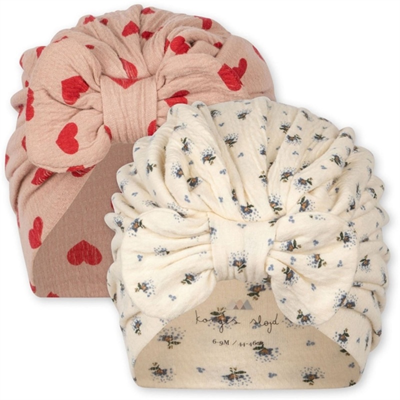 Konges Sljd Coeur Mahogany\/Point Bleu Butter Chleo 2-Pack Bambi Bunnet