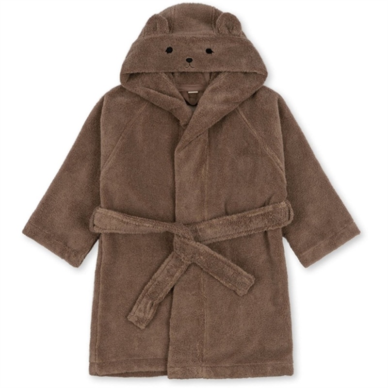 Konges Sljd Desert Taupe Terry Bathrobe Animal