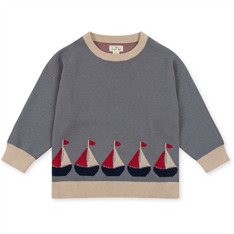 Konges Sljd Sail Away Lapis Knit Blouse