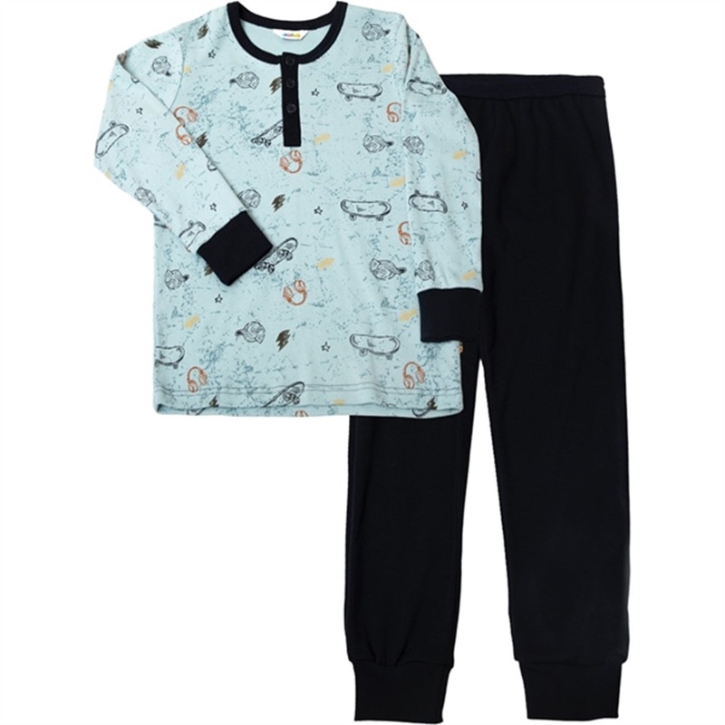 Joha Cotton Blue AOP Pyjamas|90|100|110|120|130|140|150