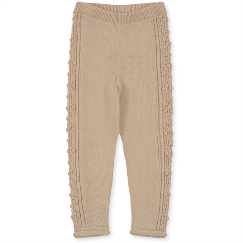 Konges Sljd Almond Milk Cabby Knit Wool Pants