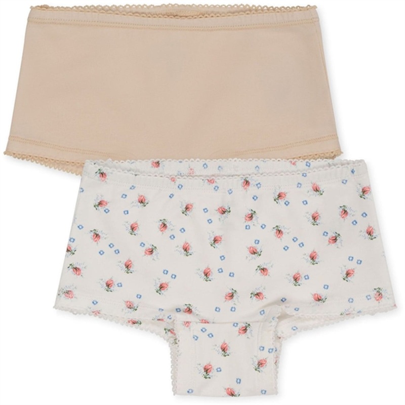 Konges Sljd Brise D t White\/Nouvelle Peach Basic 2-Pack Hipster