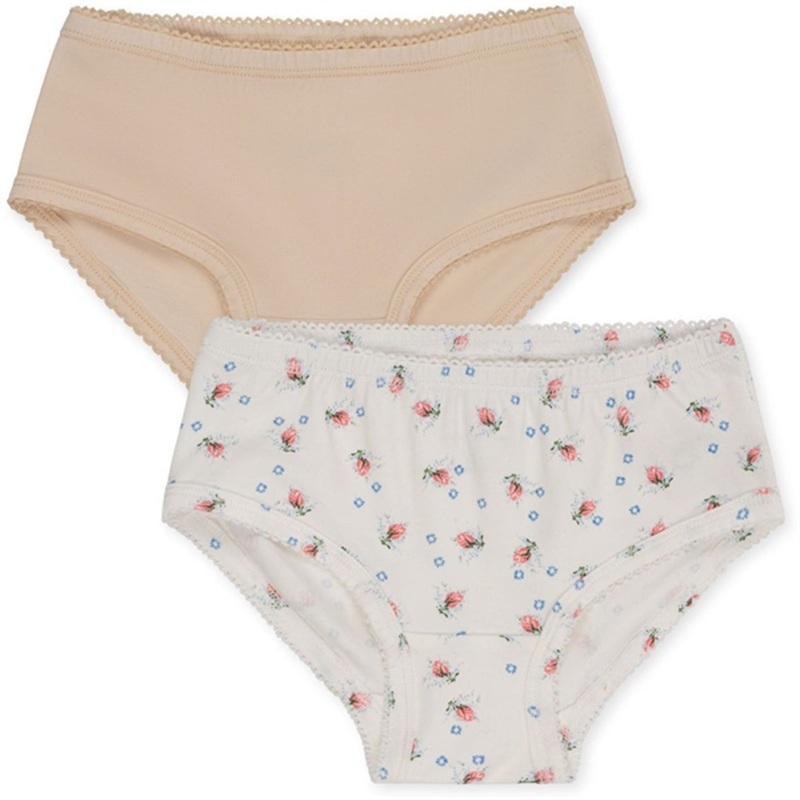 Konges Sljd Brise D t White\/Nouvelle Peach Basic 2-Pack Underpants