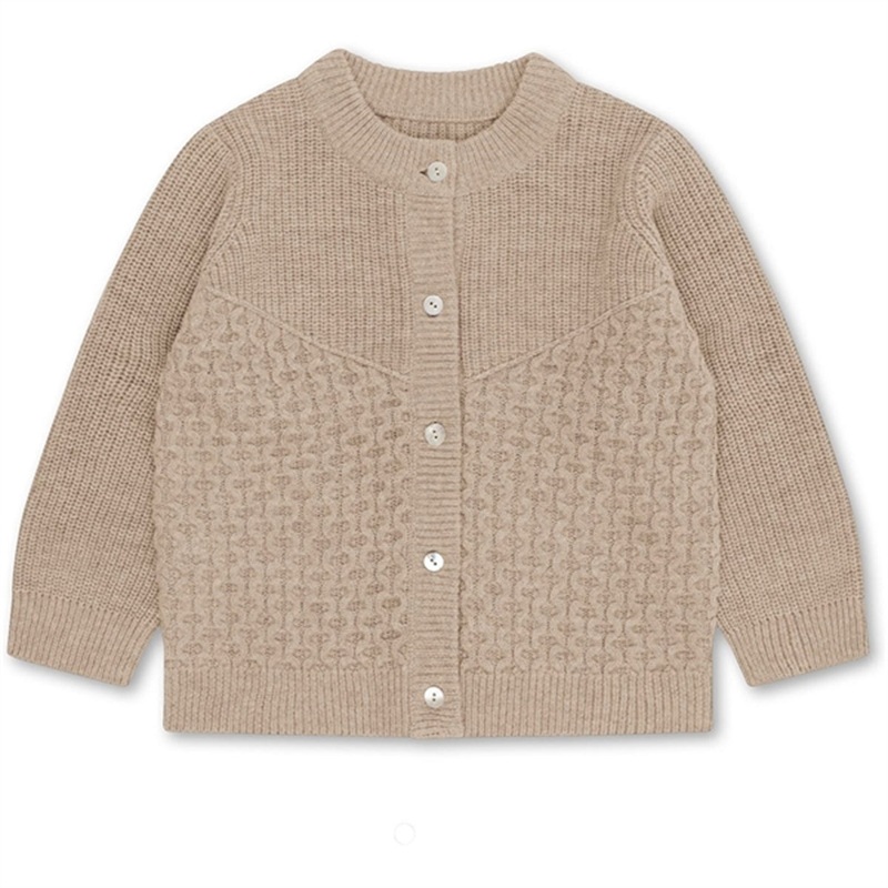 Konges Sljd Creme Harri Knit Wool Cardigan