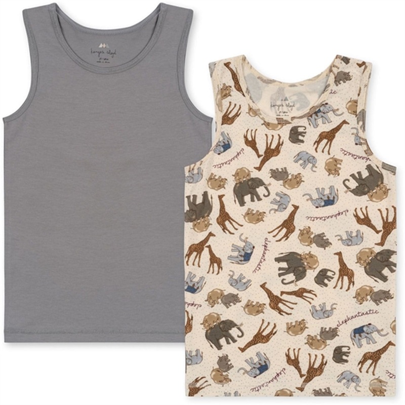 Konges Sljd Elefantastic\/Sleet Basic 2-Pack Tanktop