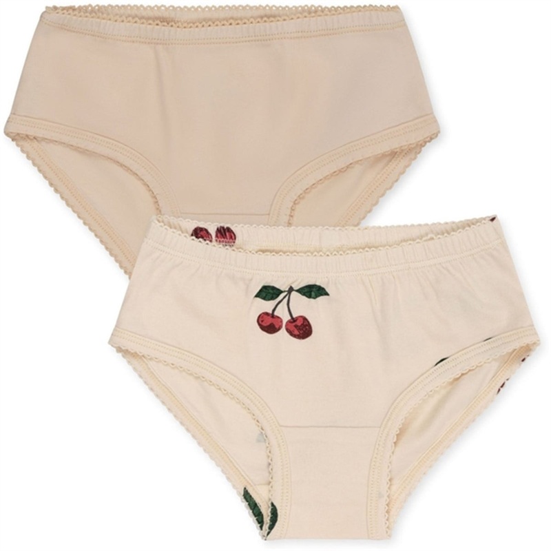Konges Sljd Ma Grande Cerise\/Nouvelle Peach Basic 2-Pack Underpants