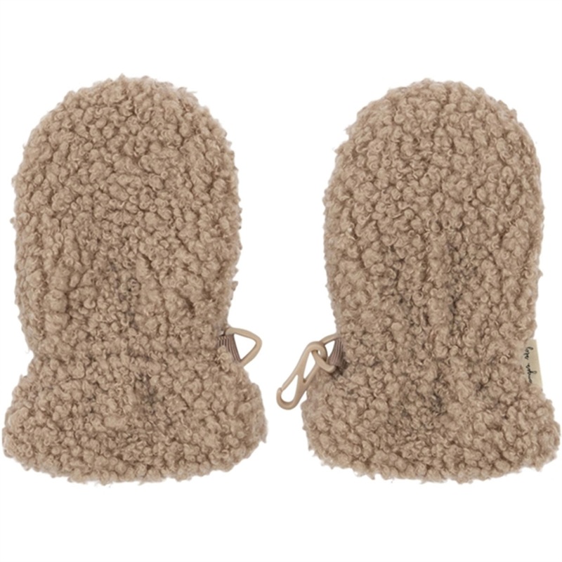 Konges Sljd Oxford Tan Grizz Teddy Baby Mittens