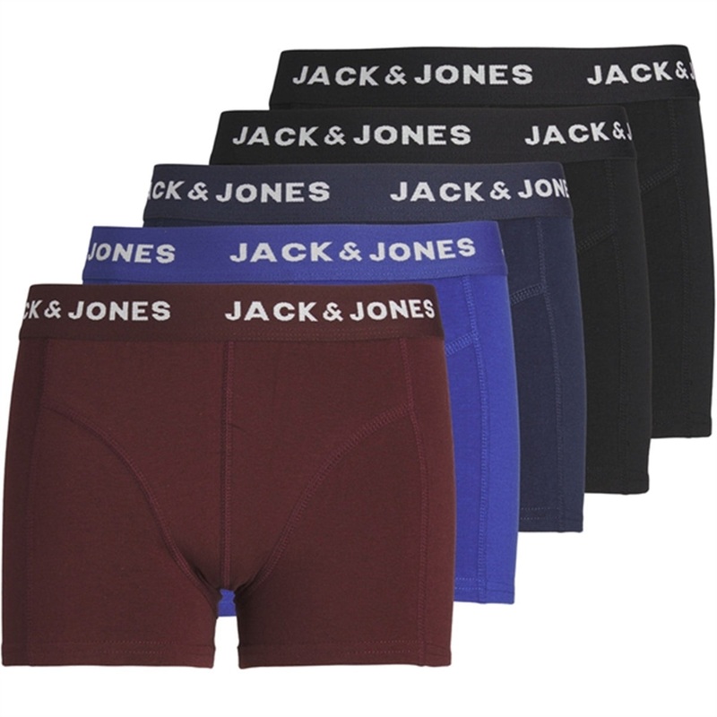 Jack \u0026 Jones Junior Black Navy Blazer Black Friday Bokser Shorts 5-pack