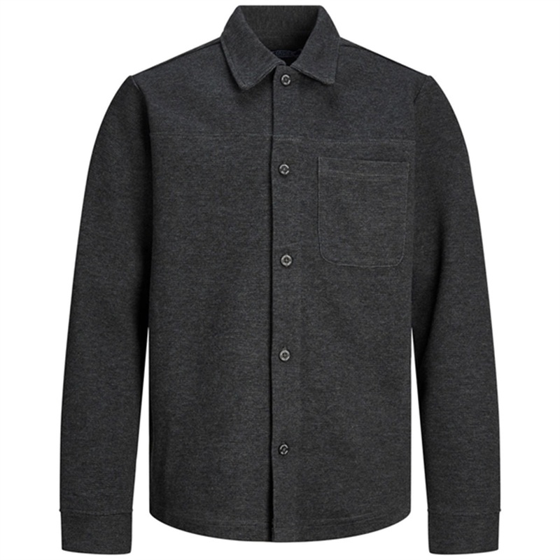 Jack \u0026 Jones Junior Dark Grey Melange Smart Sweat Overshirt