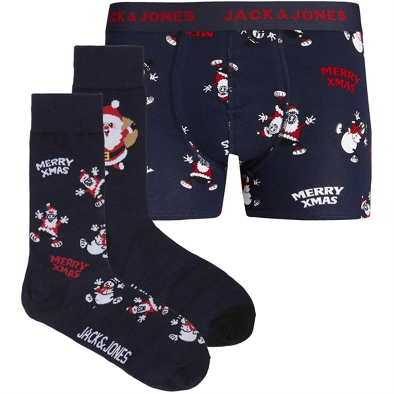 Jack \u0026 Jones Junior Navy Blazer Happy Xmas Giftbox