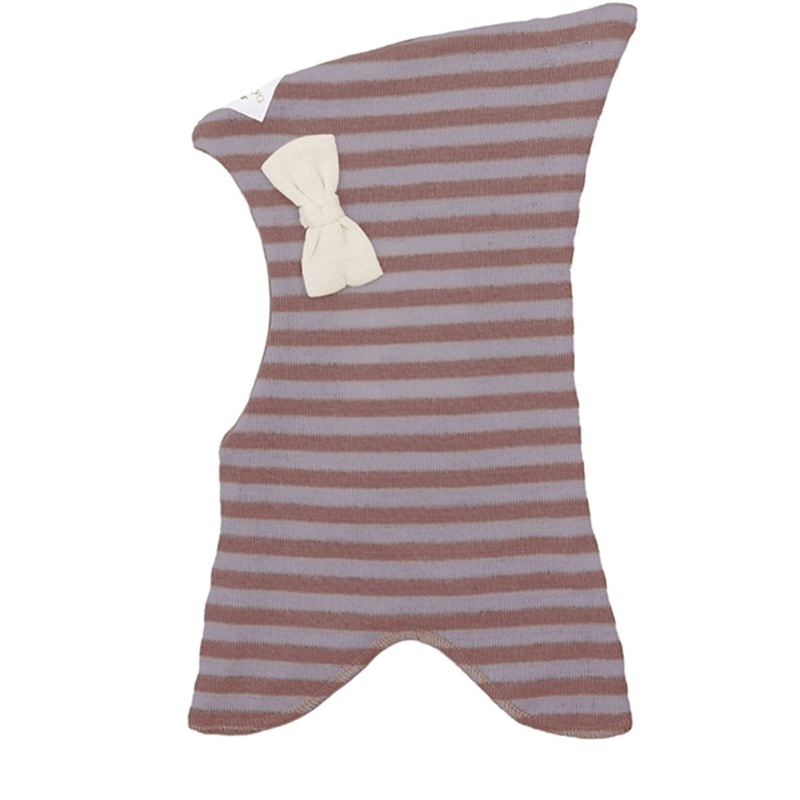 Racing Kids Nisse Balaclava with Bow Dusty Purple\/Purple Sky