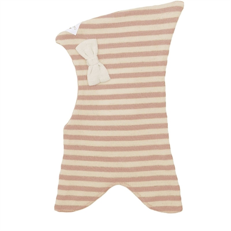 Racing Kids Nisse Balaclava with Bow Dusty Rose\/Ivory