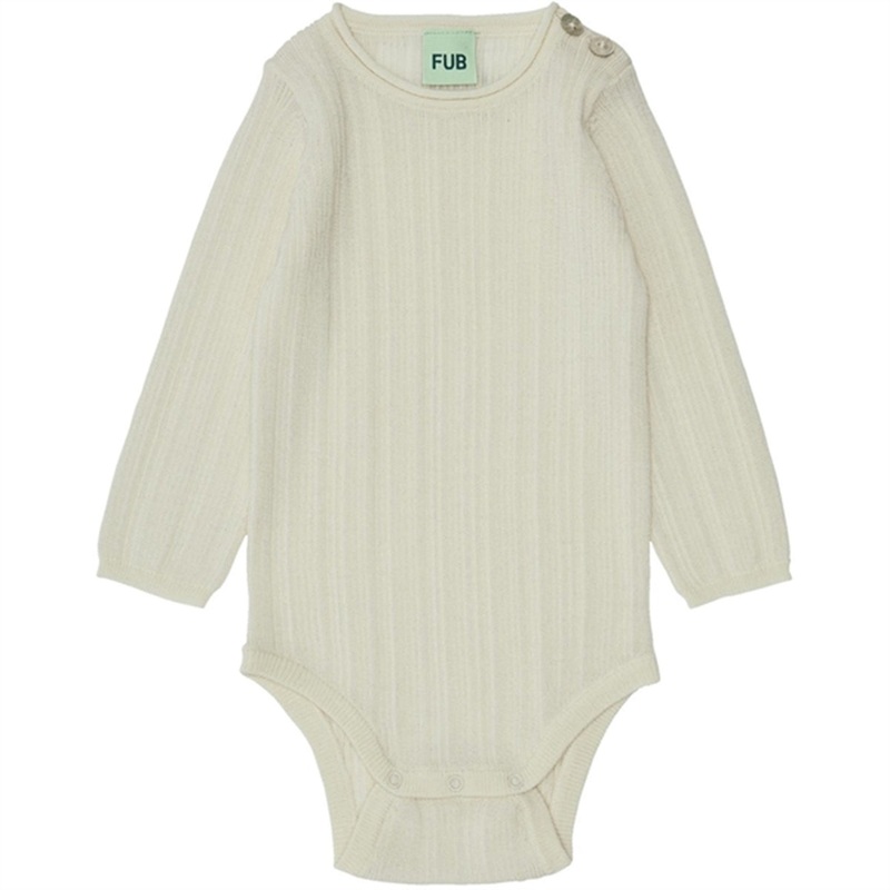 FUB Baby Rib Body Ecru|62|68|74|80|86|92
