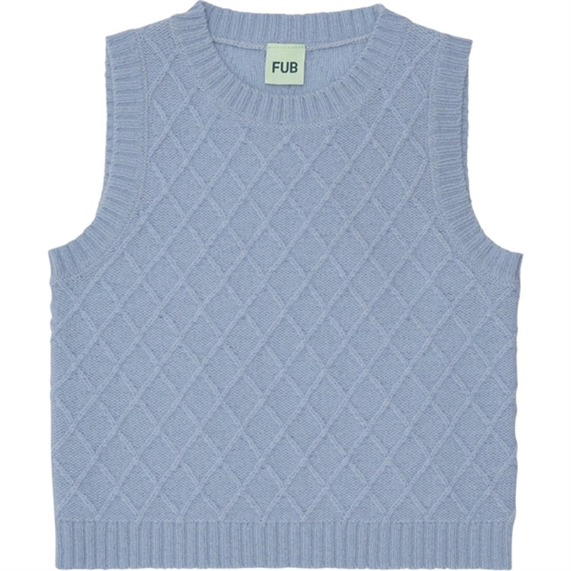 FUB Lambswool Vest Sky|90|100|110|120|130
