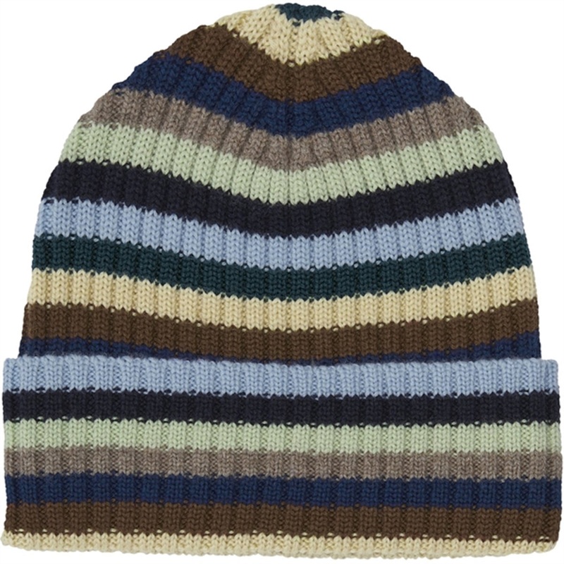 FUB Rib Beanie Multi Stripe|80-90|90-100|100-120|120-150