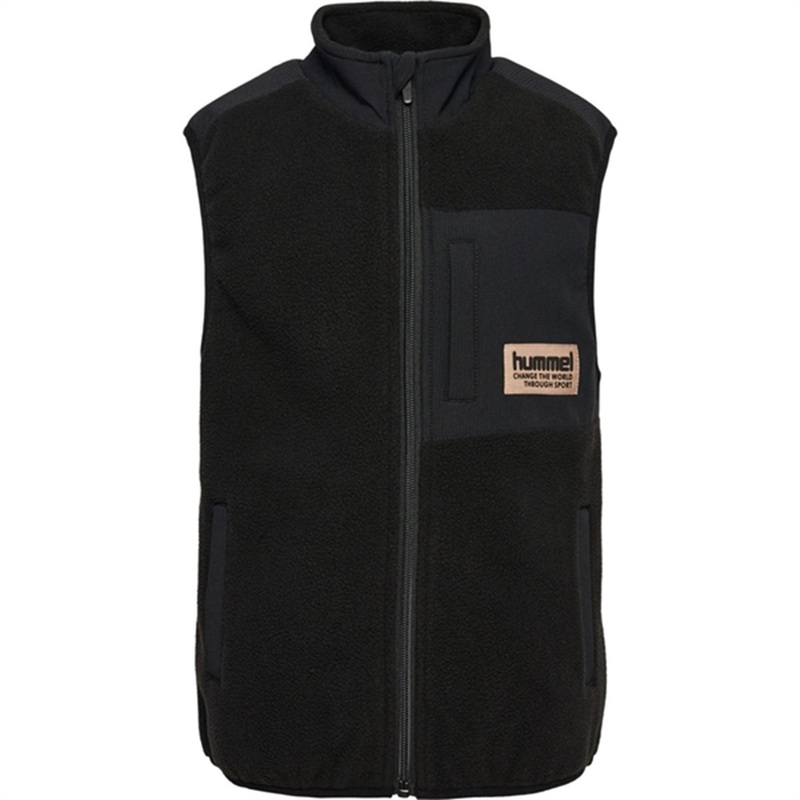 Hummel Black Dare Fleece Vest|128|134|140|146|152|164