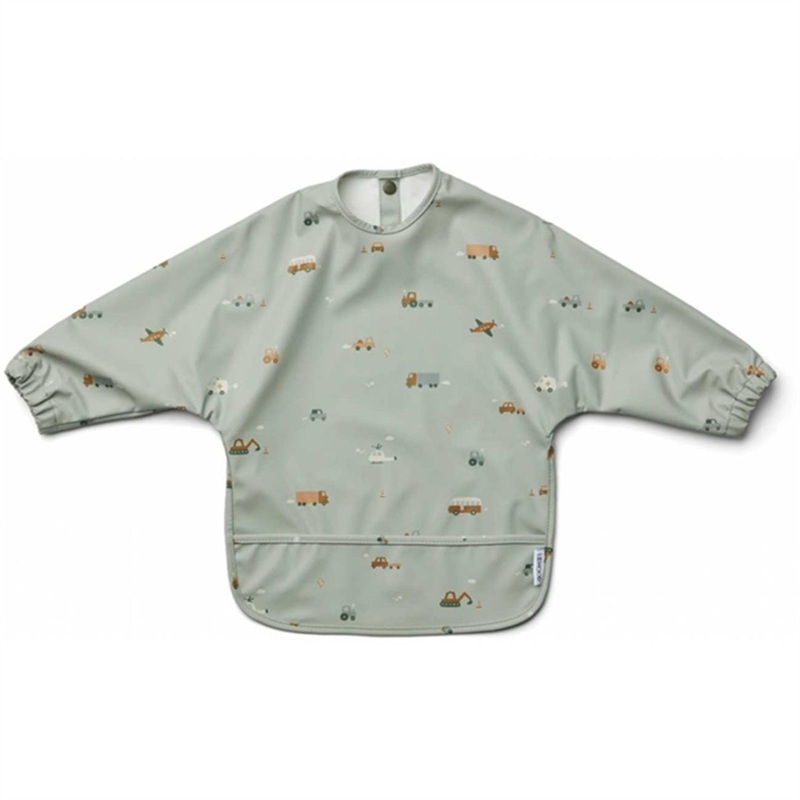 Liewood Merle Cape Bib Vehicles\/Dove Blue Mix